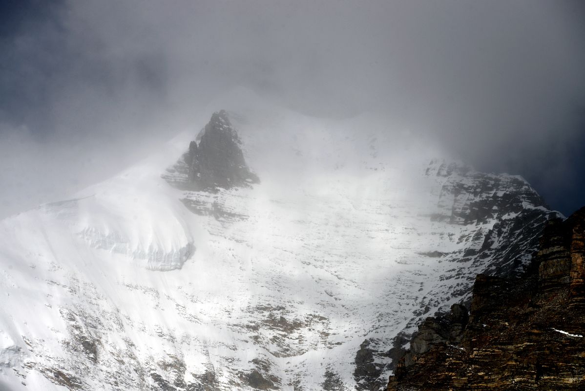 20 Changzheng Peak In The Clouds On The Trek From Intermediate Camp To Mount Everest North Face Advanced Base Camp In Tibet